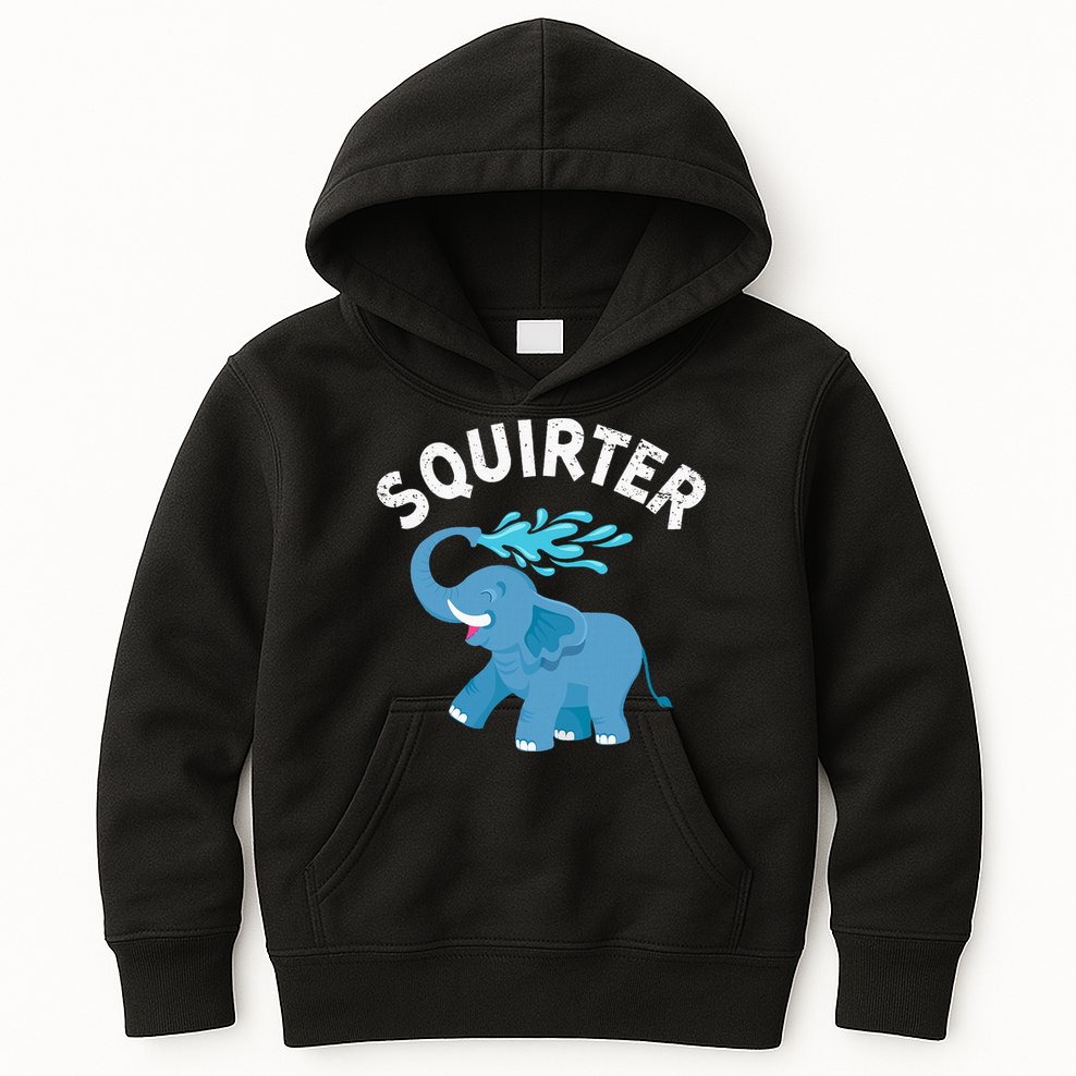 Inappropriate Funny Squirter Embarrassing Kids Hoodie
