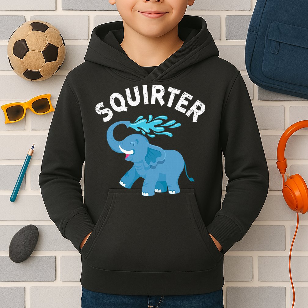 Inappropriate Funny Squirter Embarrassing Kids Hoodie