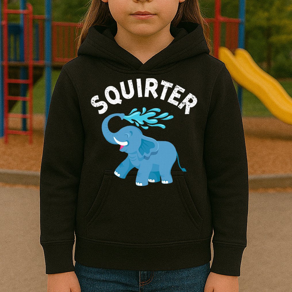 Inappropriate Funny Squirter Embarrassing Kids Hoodie