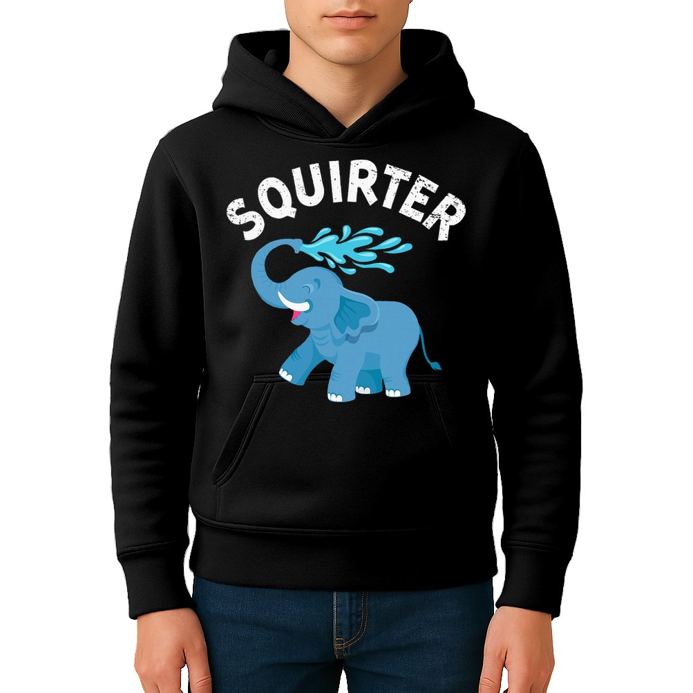Inappropriate Funny Squirter Embarrassing Kids Hoodie