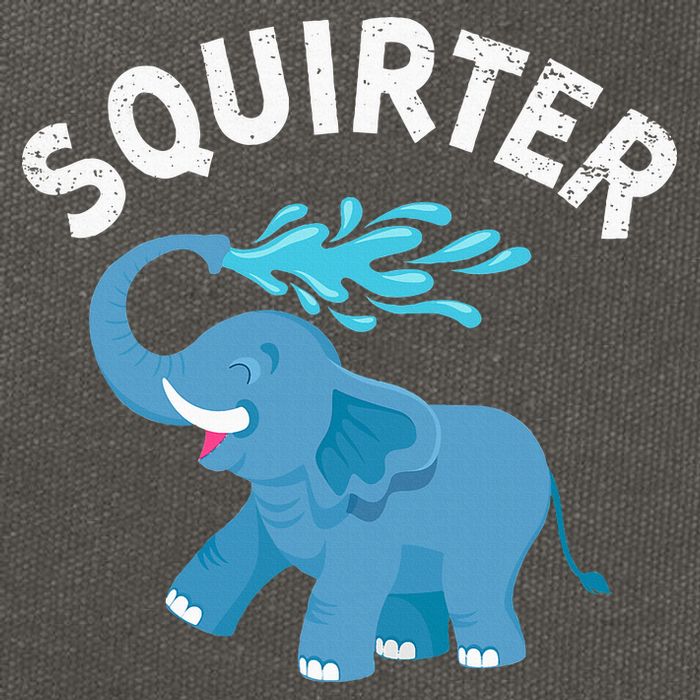 Inappropriate Funny Squirter Embarrassing Cotton Canvas Backpack