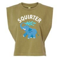 Inappropriate Funny Squirter Embarrassing Garment-Dyed Women's Muscle Tee