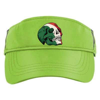 Italian Flag Skull Adult Drive Performance Visor