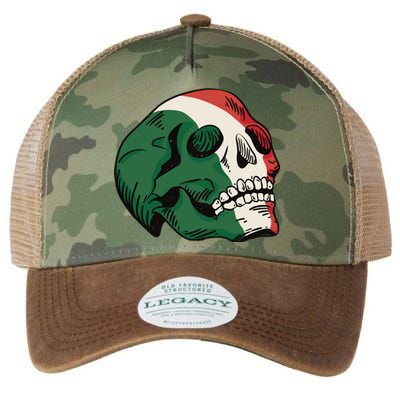 Italian Flag Skull Legacy Tie Dye Trucker Hat