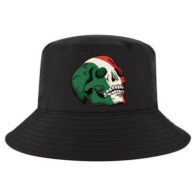 Italian Flag Skull Cool Comfort Performance Bucket Hat