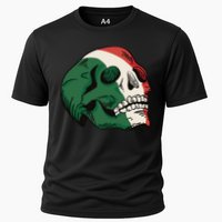 Italian Flag Skull Cooling Performance Crew T-Shirt