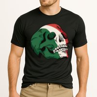 Italian Flag Skull Cooling Performance Crew T-Shirt