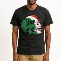 Italian Flag Skull Tall T-Shirt