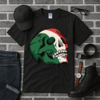 Italian Flag Skull Tall T-Shirt