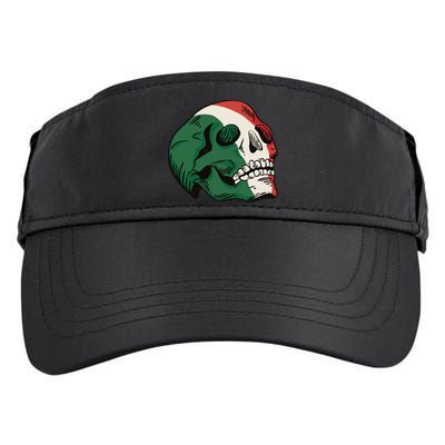 Italian Flag Skull Adult Drive Performance Visor