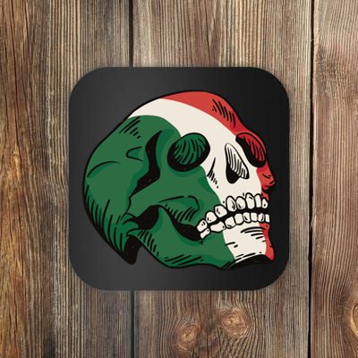 Italian Flag Skull Coaster