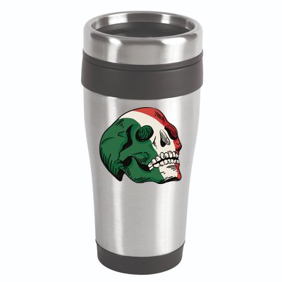 Italian Flag Skull 16oz Travel Tumbler