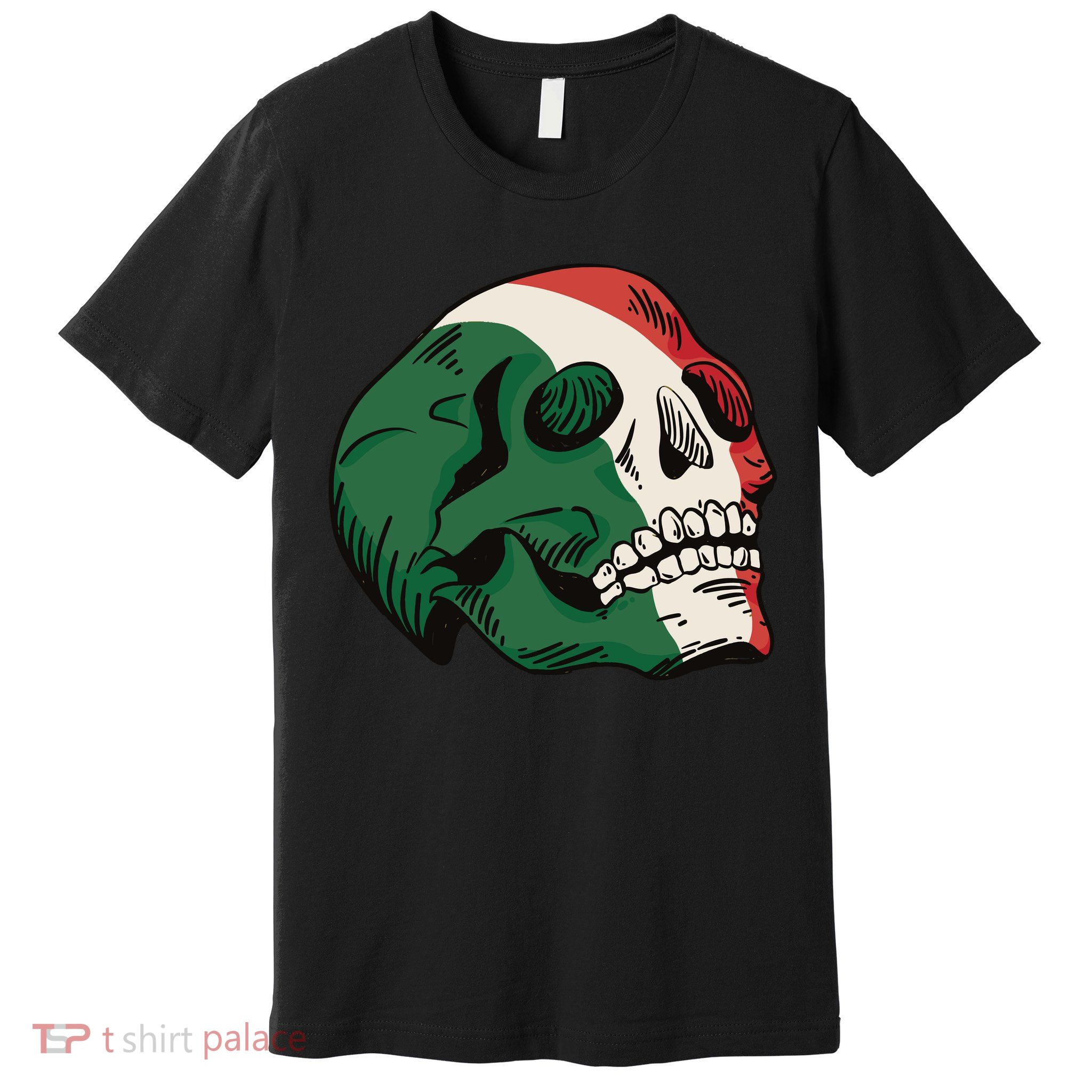 Italian Flag Skull Premium T-Shirt