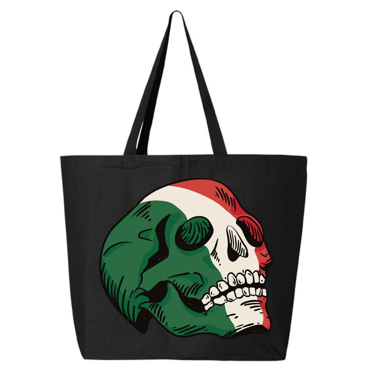Italian Flag Skull 25L Jumbo Tote