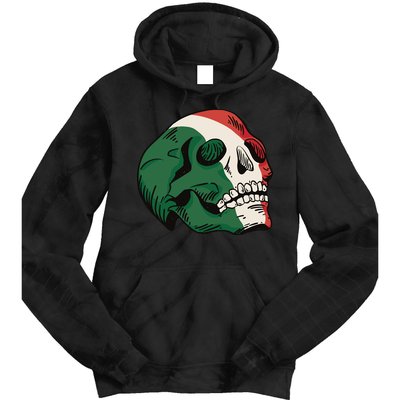 Italian Flag Skull Tie Dye Hoodie