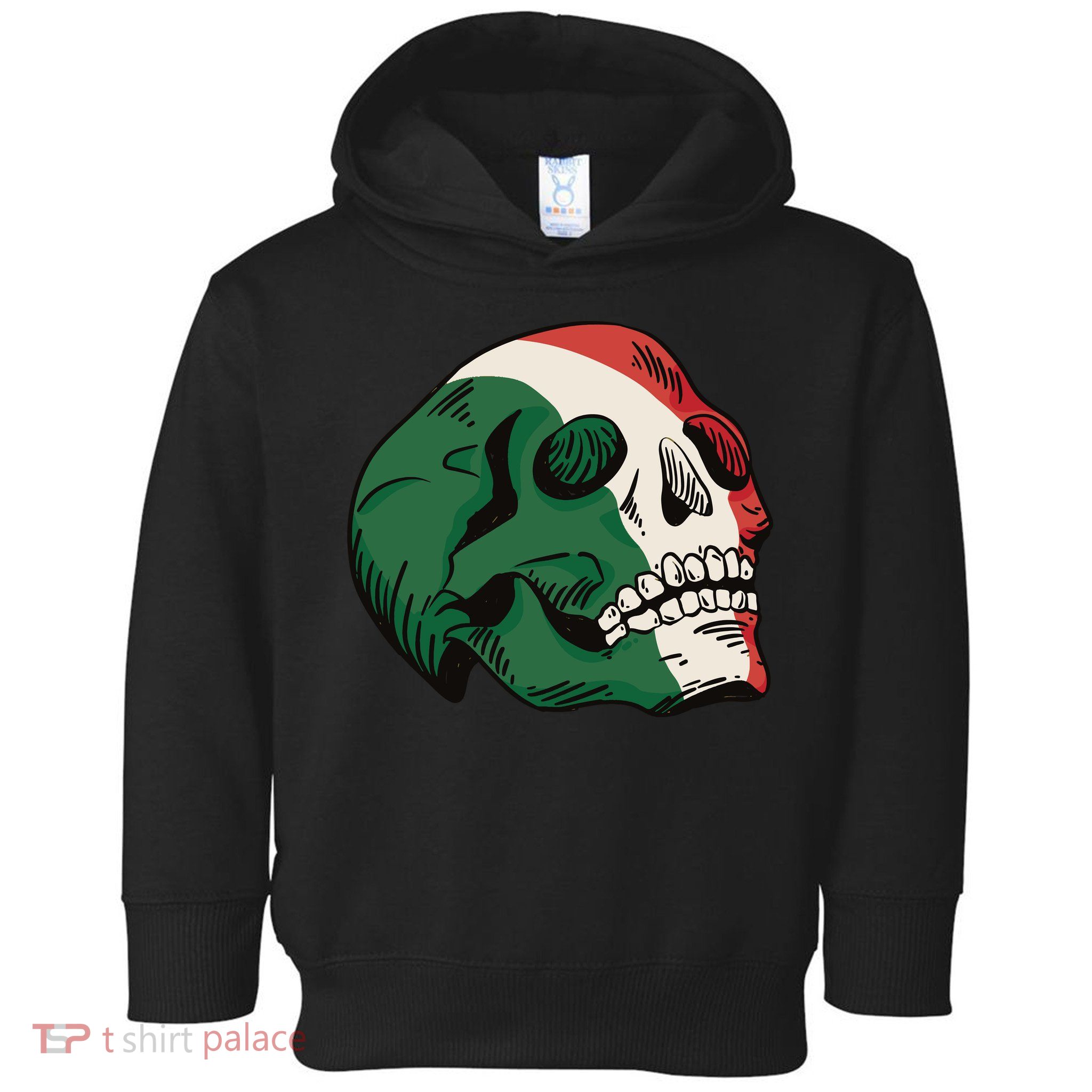 Italian Flag Skull Toddler Hoodie