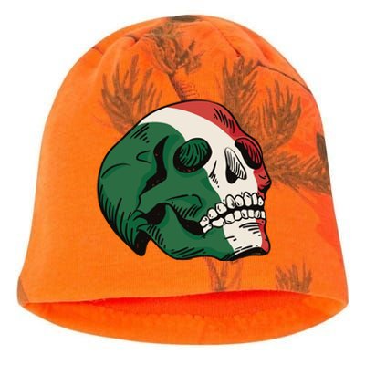 Italian Flag Skull Kati - Camo Knit Beanie