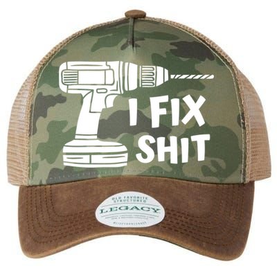 I Fix Shit Meaningful Gift Handy Fixed It Tools Mr Fix It Funny Great Gift Legacy Tie Dye Trucker Hat