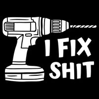 I Fix Shit Meaningful Gift Handy Fixed It Tools Mr Fix It Funny Great Gift 7-Panel Snapback Hat