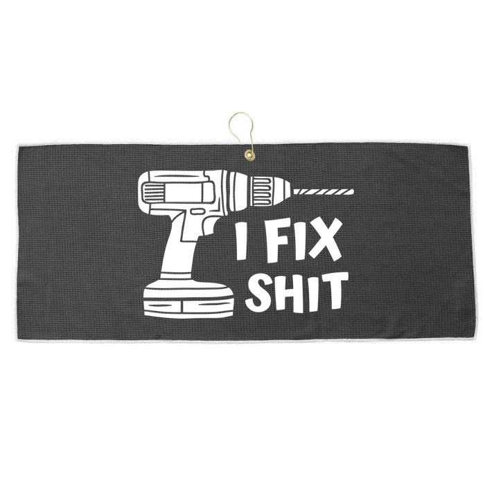 I Fix Shit Meaningful Gift Handy Fixed It Tools Mr Fix It Funny Great Gift Large Microfiber Waffle Golf Towel