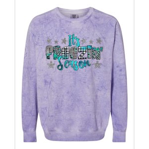 ItS Freezin Season Winter Vibes Cozy Season Christmas Gifts Colorblast Crewneck Sweatshirt