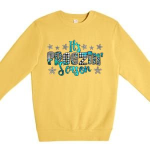 ItS Freezin Season Winter Vibes Cozy Season Christmas Gifts Premium Crewneck Sweatshirt