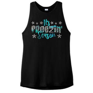 ItS Freezin Season Winter Vibes Cozy Season Christmas Gifts Ladies PosiCharge Tri-Blend Wicking Tank