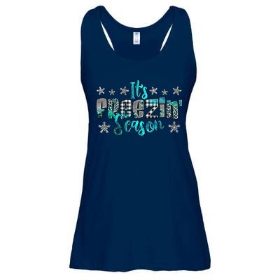 ItS Freezin Season Winter Vibes Cozy Season Christmas Gifts Ladies Essential Flowy Tank