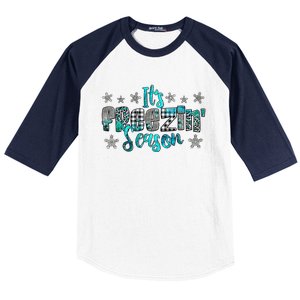 ItS Freezin Season Winter Vibes Cozy Season Christmas Gifts Baseball Sleeve Shirt