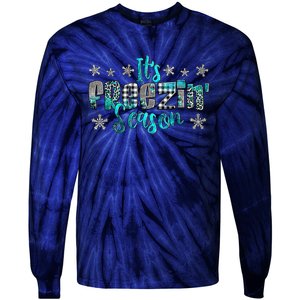 ItS Freezin Season Winter Vibes Cozy Season Christmas Gifts Tie-Dye Long Sleeve Shirt