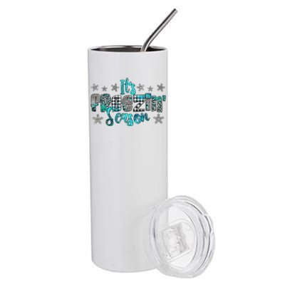 ItS Freezin Season Winter Vibes Cozy Season Christmas Gifts Stainless Steel Tumbler