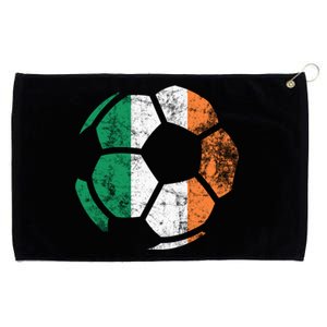 Irish Flag Soccer Football St Patrick's Day Sports Gift Grommeted Golf Towel