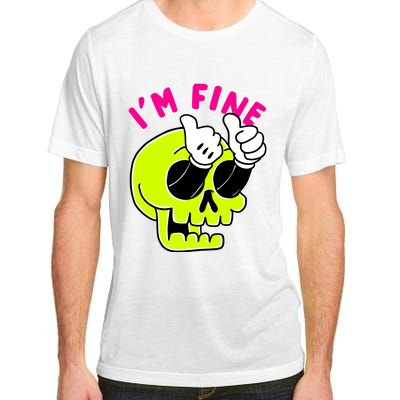 IM FINE Skull Funny Adult ChromaSoft Performance T-Shirt