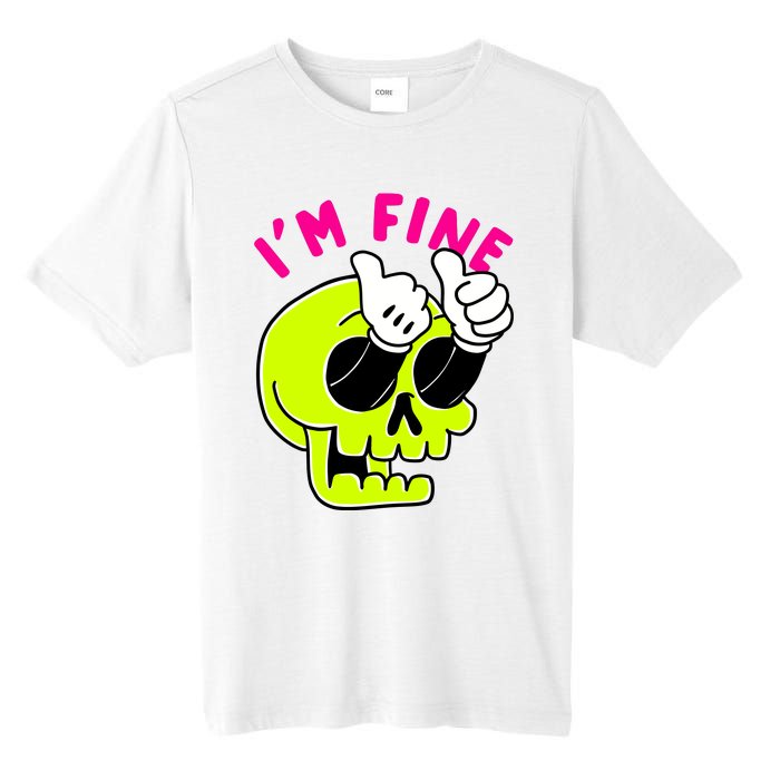 IM FINE Skull Funny Tall Fusion ChromaSoft Performance T-Shirt