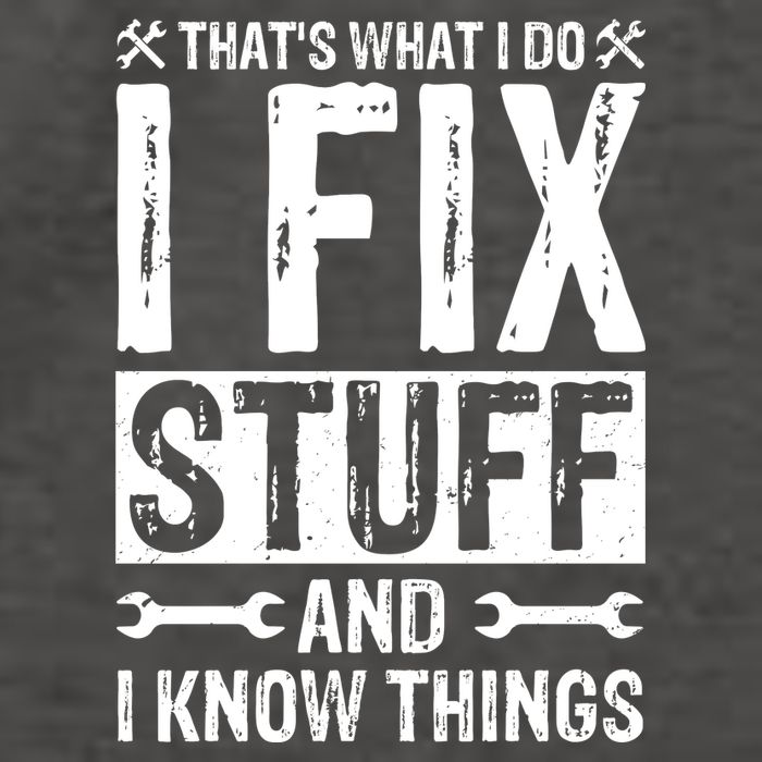 I Fix Stuff And I Know Things Graphic Print Vector Backpack
