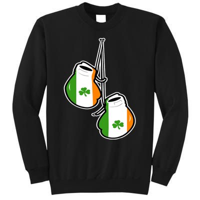 Ireland Flag Shamrock Irish boxing gloves Sweatshirt