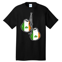 Ireland Flag Shamrock Irish boxing gloves Tall T-Shirt