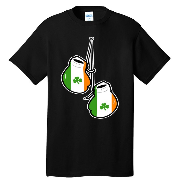 Ireland Flag Shamrock Irish boxing gloves Tall T-Shirt