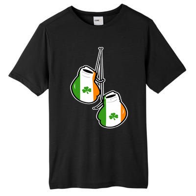 Ireland Flag Shamrock Irish boxing gloves Tall Fusion ChromaSoft Performance T-Shirt