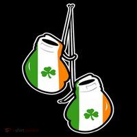 Ireland Flag Shamrock Irish boxing gloves Bag