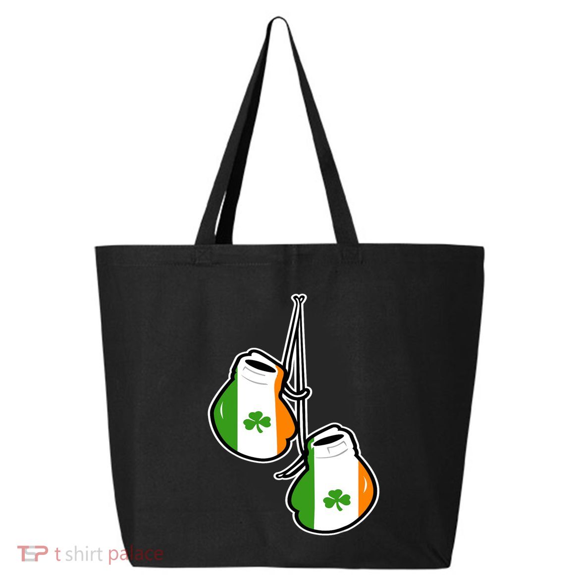 Ireland Flag Shamrock Irish boxing gloves 25L Jumbo Tote