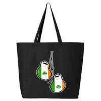 Ireland Flag Shamrock Irish boxing gloves 25L Jumbo Tote