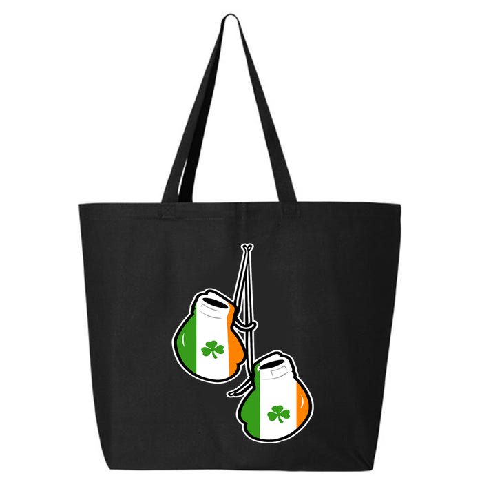 Ireland Flag Shamrock Irish boxing gloves 25L Jumbo Tote