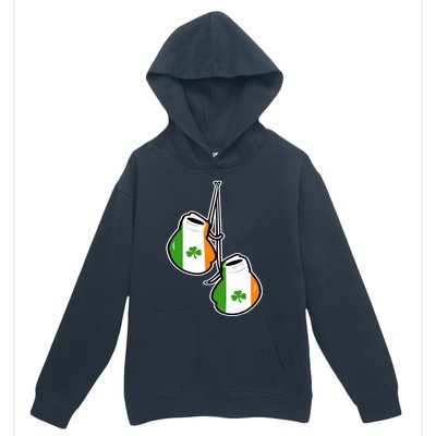 Ireland Flag Shamrock Irish boxing gloves Urban Pullover Hoodie