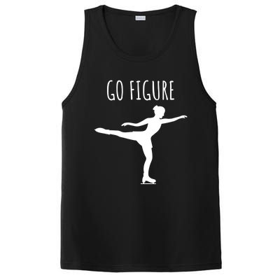 Ice Figure Skating Gift Skater Funny Go Figure Gift PosiCharge Competitor Tank