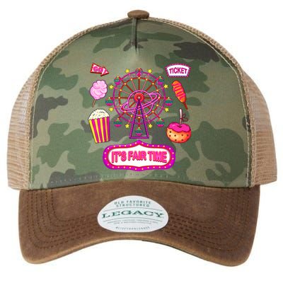 Its Fair Time Funny State Fair Ferris Wheel And Good Food Legacy Tie Dye Trucker Hat