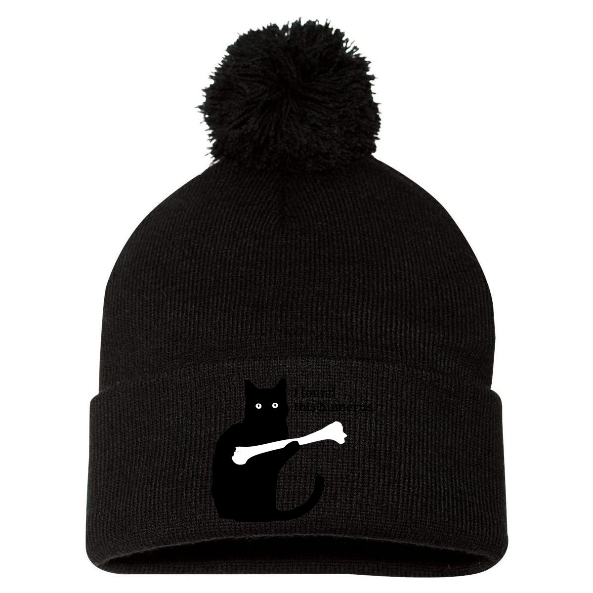 I FOUND THIS HUMERUS Pom Pom 12in Knit Beanie
