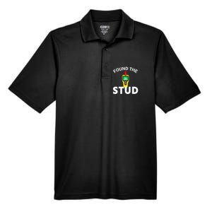 I Found The Stud Funny Stud Finder Joke Men's Origin Performance Pique Polo