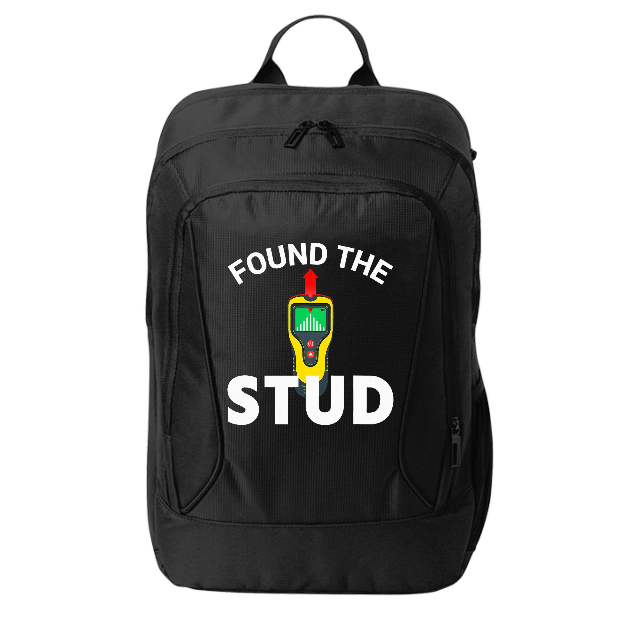 I Found The Stud Funny Stud Finder Joke City Backpack