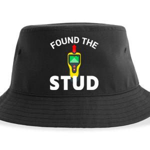 I Found The Stud Funny Stud Finder Joke Sustainable Bucket Hat